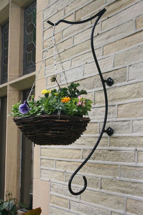 metal hanging flower basket bracket|extra large hanging baskets.